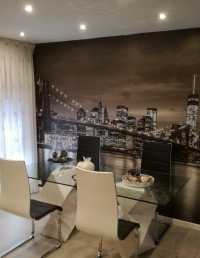 mural vinilo pared puente brooklin