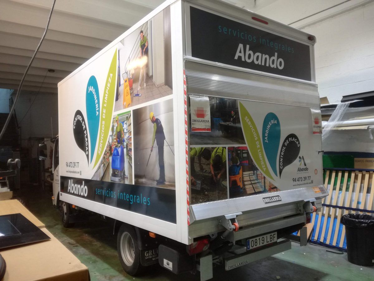 Rotulacion camion vinilo publicidad Bizkaia