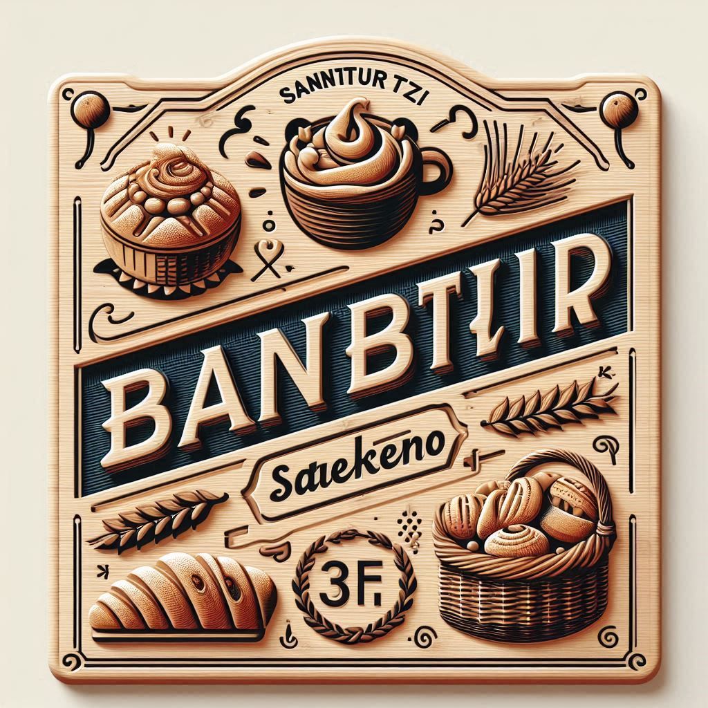 Rótulo tradicional de una panadería en Santurtzi que evoca tradición e identidad visual