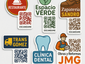 Pegatinas con QR