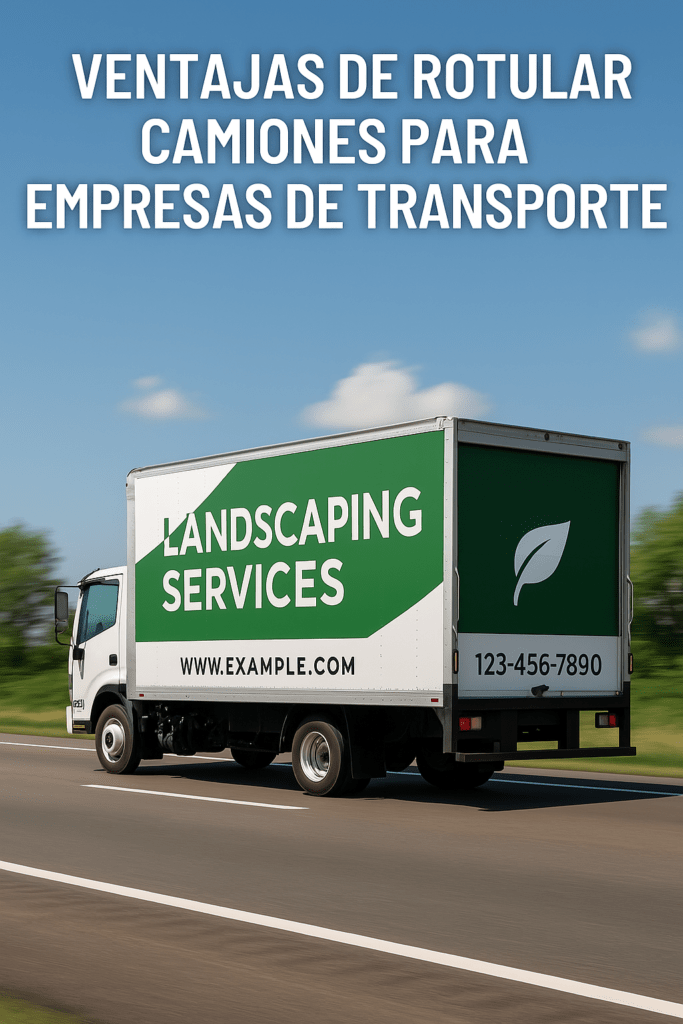 Ventajas de rotulación de camiones para empresas de transporte