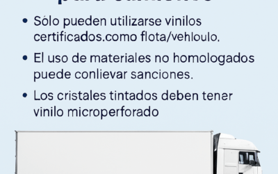Normativas y tipos de vinilos para rotular camiones en España