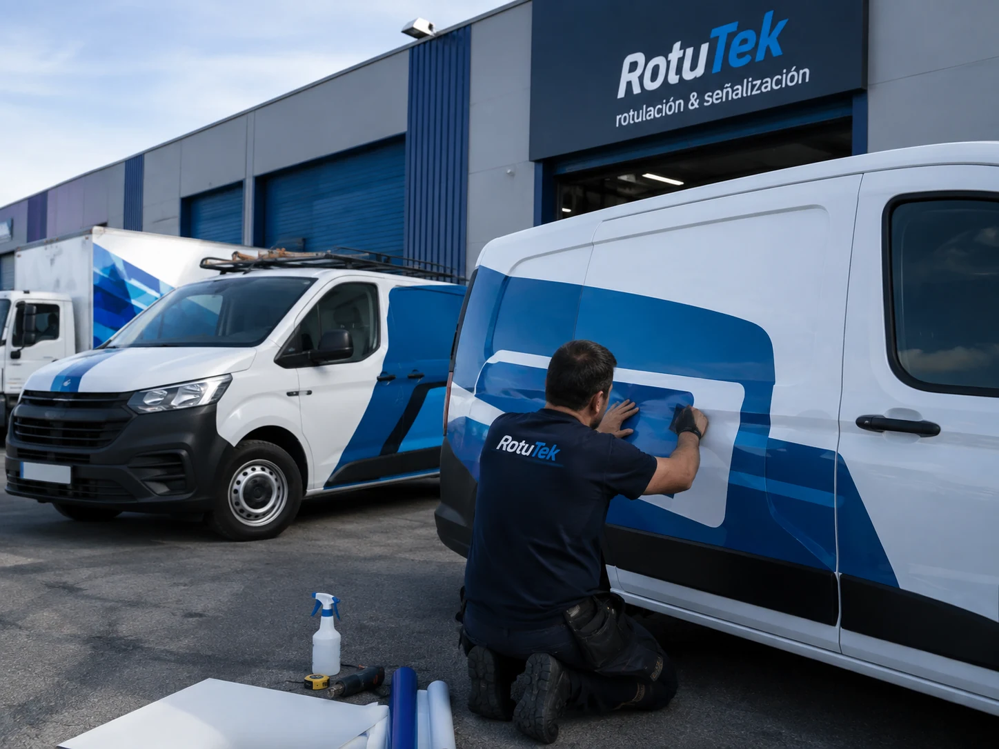 Rotulación de vehículos comerciales para empresas e industria